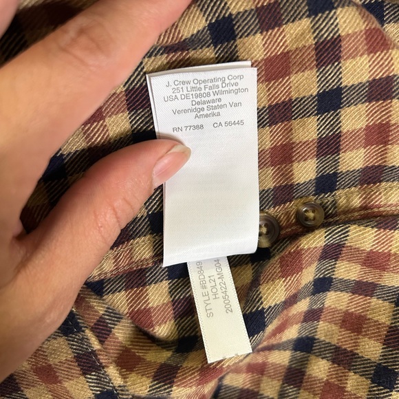 J. Crew cashmere blend plaid button down - Picture 9 of 9